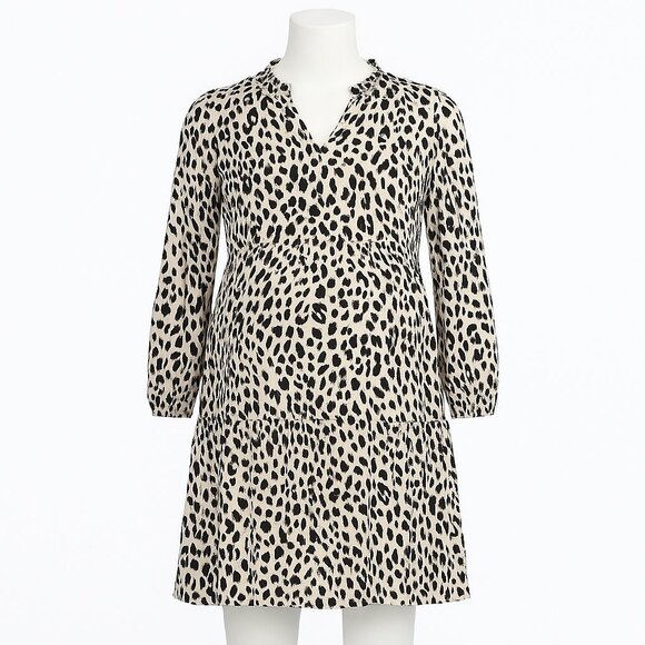 Maternity Dress Anthropologie x Yumi Kim Leopard Ivory Aura Size Small - Picture 1 of 13